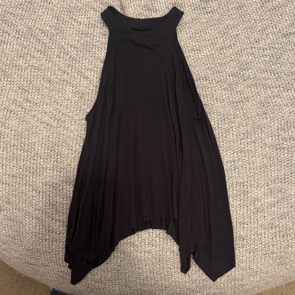 American Eagle Soft & Sexy Tank Top Small – Dark Gray Flowy High Neck - Picture 1 of 3